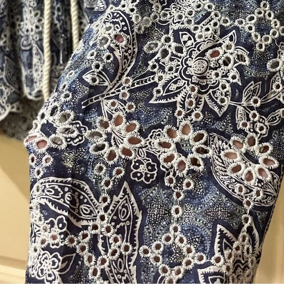 FREE PEOPLE Anissa Bed Jacket Blue Women’s Size Small - Picture 9 of 11